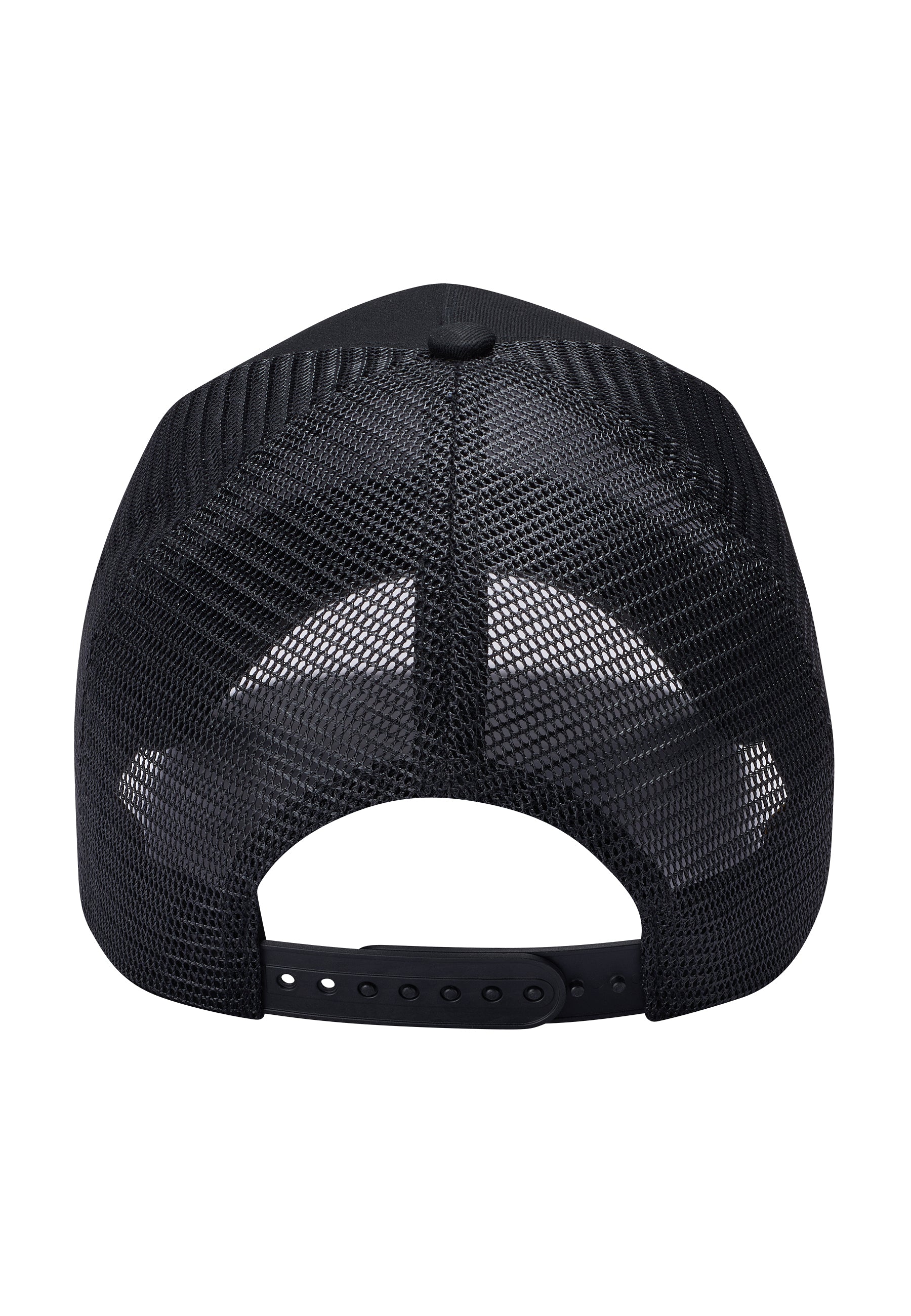 Unisex Ed-Roar Twill Front Mesh Trucker Cap - Black