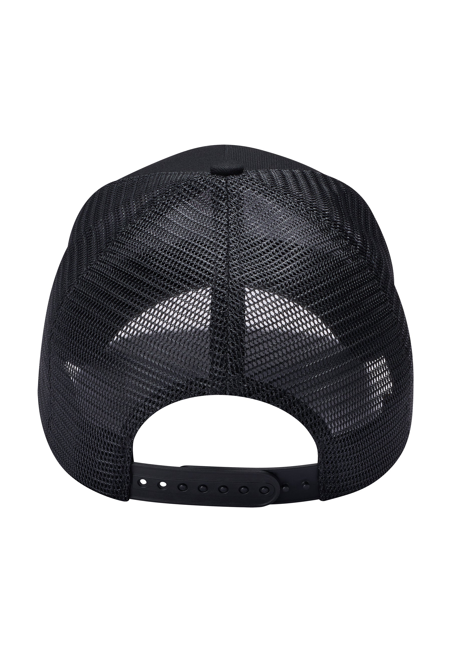 Unisex Love-Slowly Twill Front Mesh Trucker Cap - Black