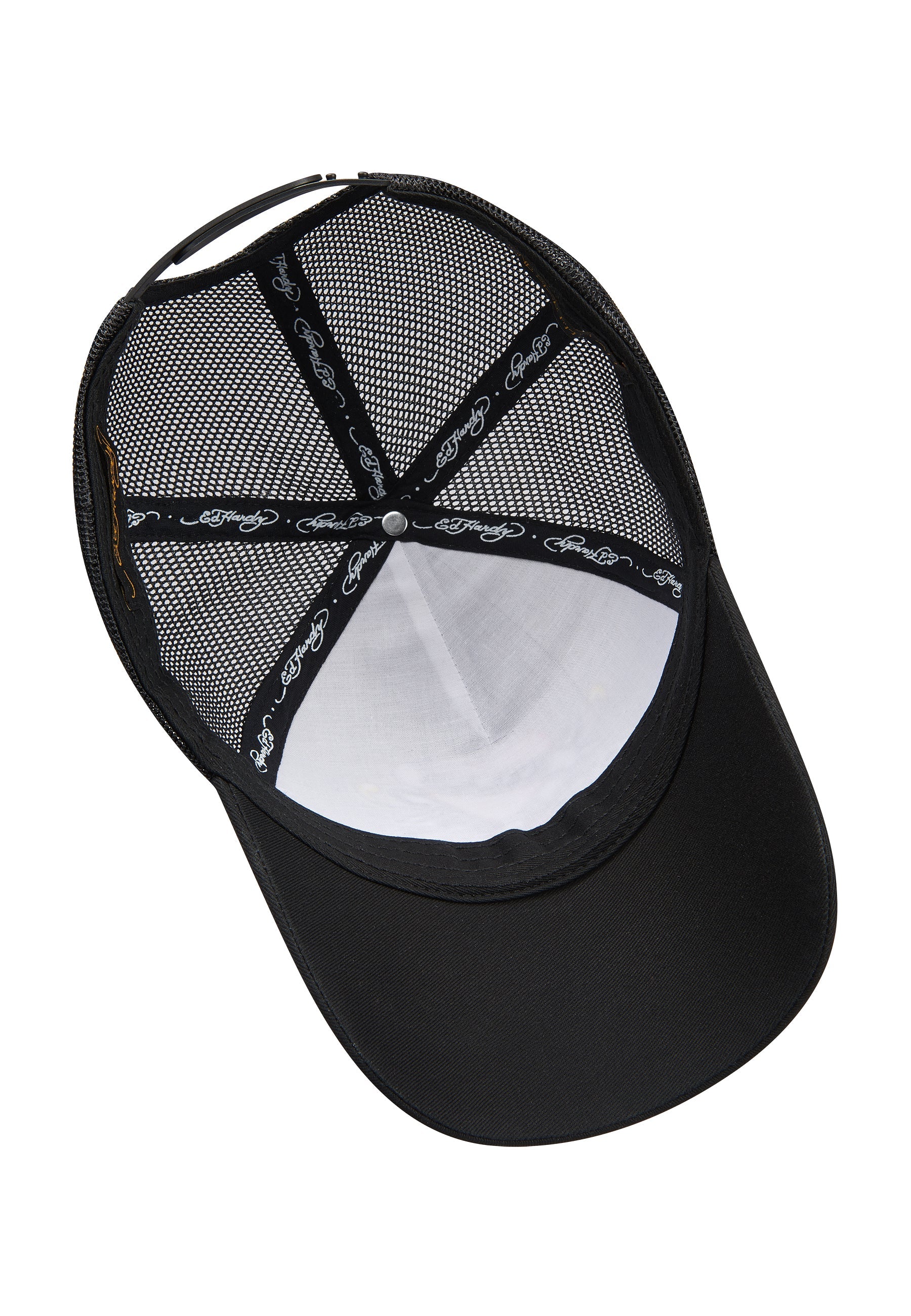 Unisex Love-Slowly Twill Front Mesh Trucker Cap - Black