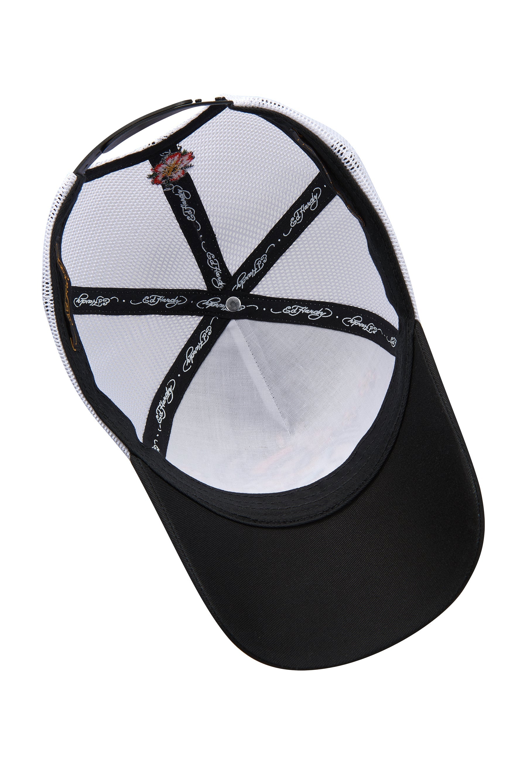 Unisex Tokyo-Geisha Twill Front Mesh Trucker Cap - Black