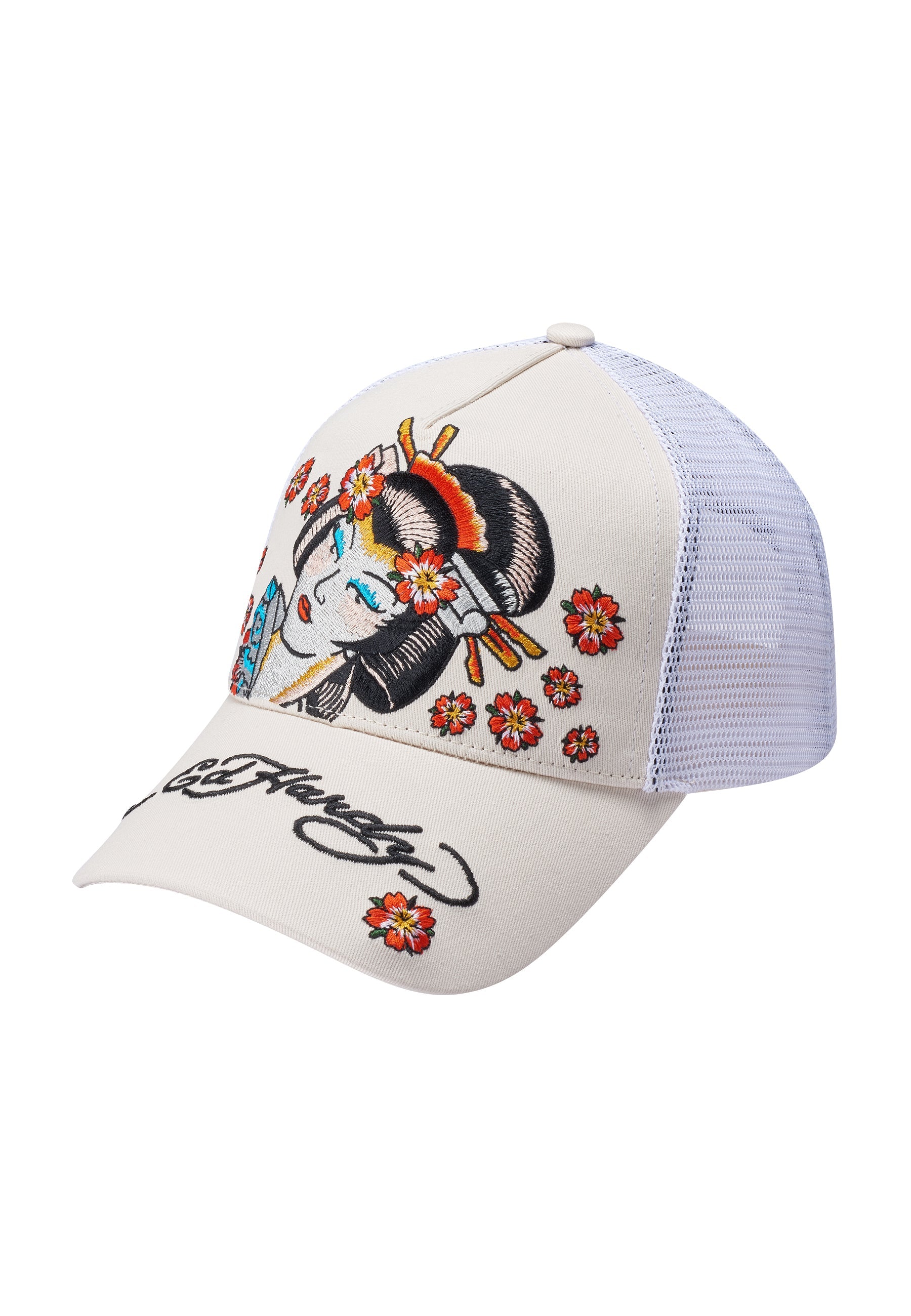 Unisex Tokyo-Geisha Twill Front Mesh Trucker Cap - Pink