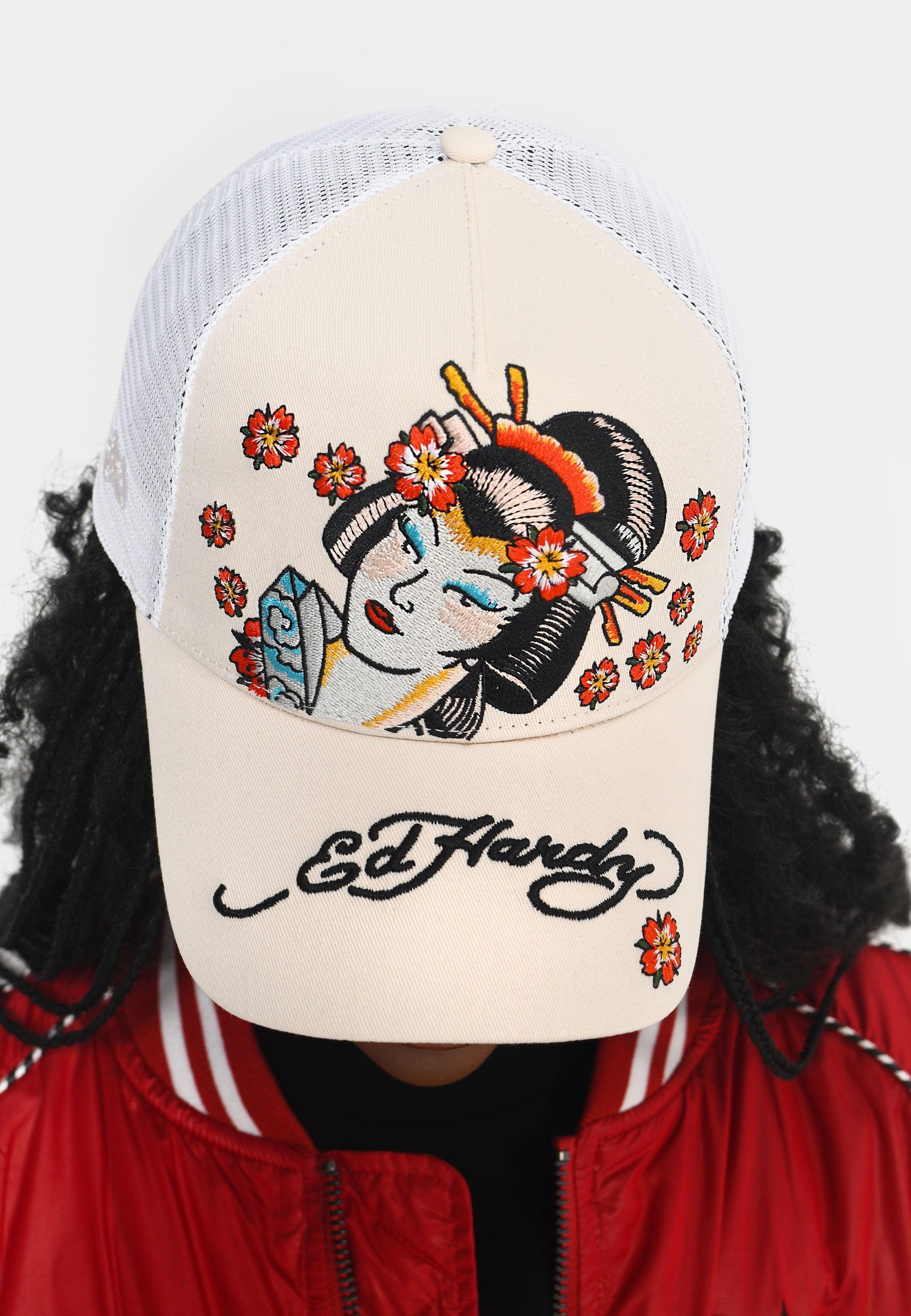 Unisex Tokyo-Geisha Twill Front Mesh Trucker Cap - Pink