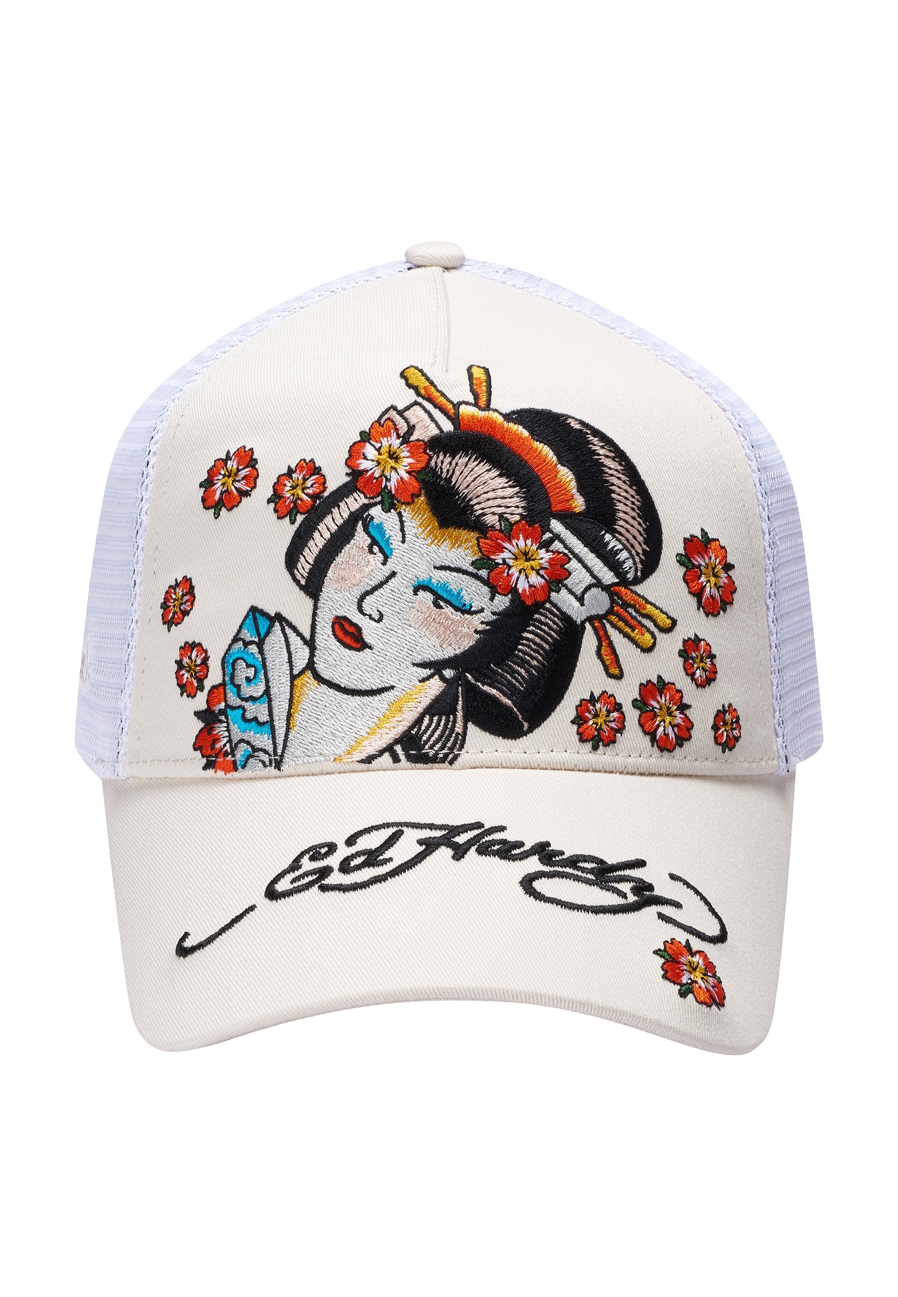 Unisex Tokyo-Geisha Twill Front Mesh Trucker Cap - Pink