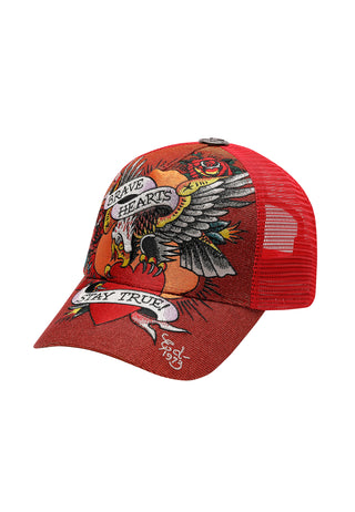 Unisex Brave Hearts 6 Panel Metallic Trucker Cap - Samba