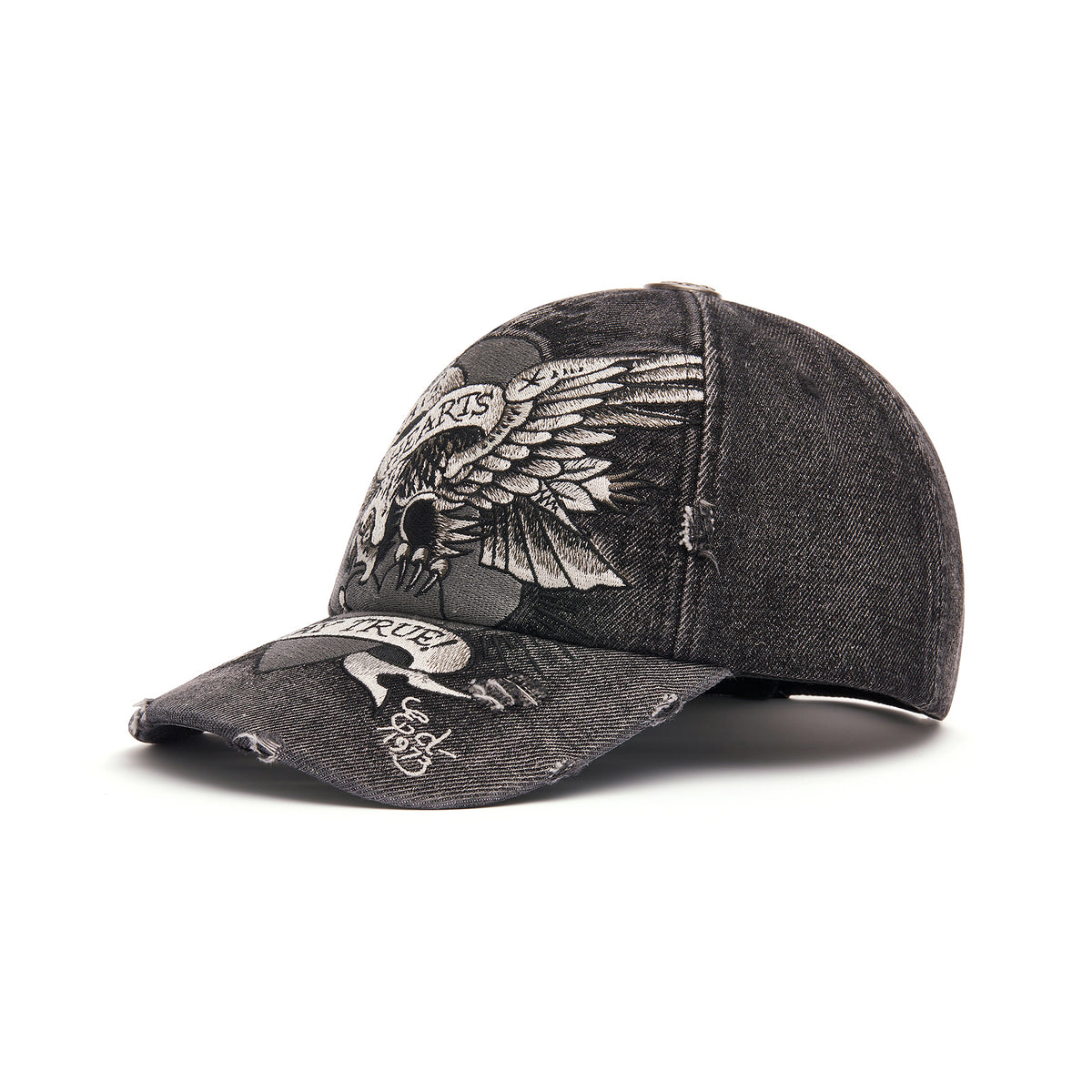 Unisex Brave Hearts 6 Panel Vintage Trucker Cap - Black – Ed Hardy Europe