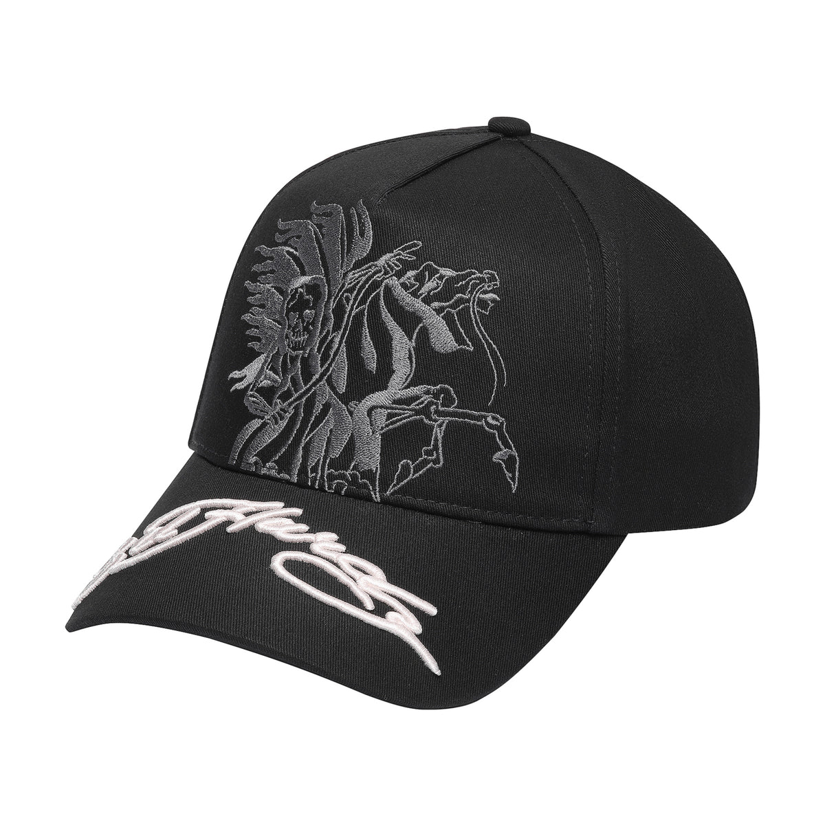 Unisex Death Rider Twill Front Mesh Trucker - Black – Ed Hardy Europe