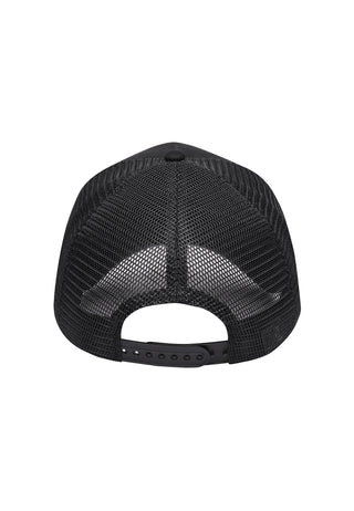 Unisex Geisha Twill Front Mesh Trucker - Black