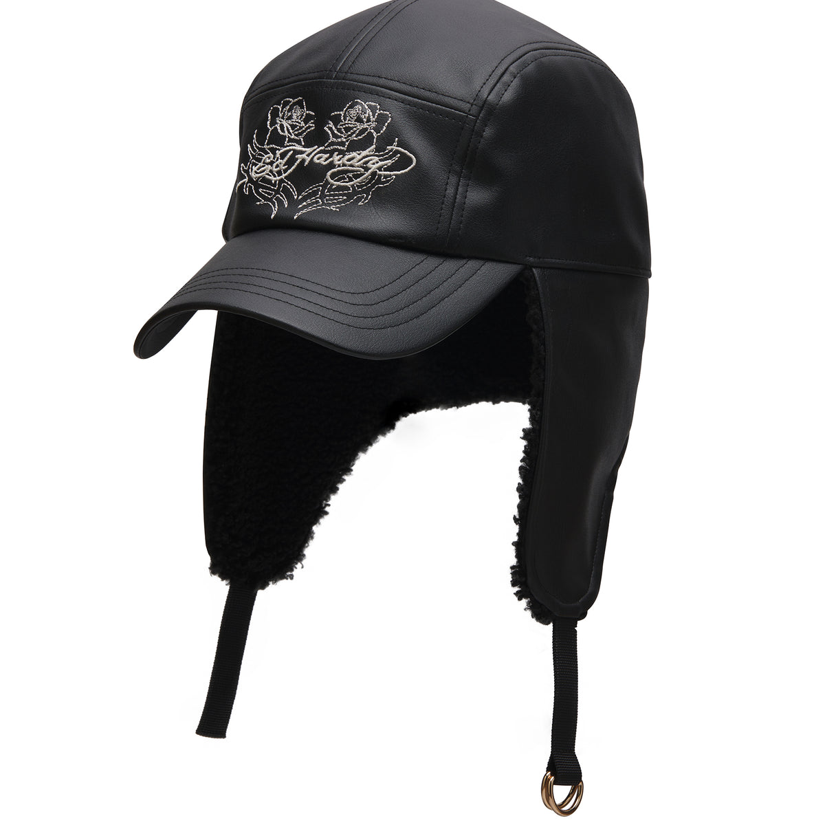 Unisex Rose Logo Aviation Cap - Black
