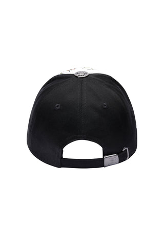 Unisex True Til Death 5 Panel Embellished Trucker Cap - Black / White