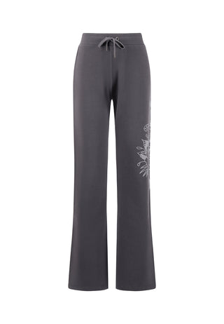 Womens Love Is Mystery Flared Jogger - Charcoal