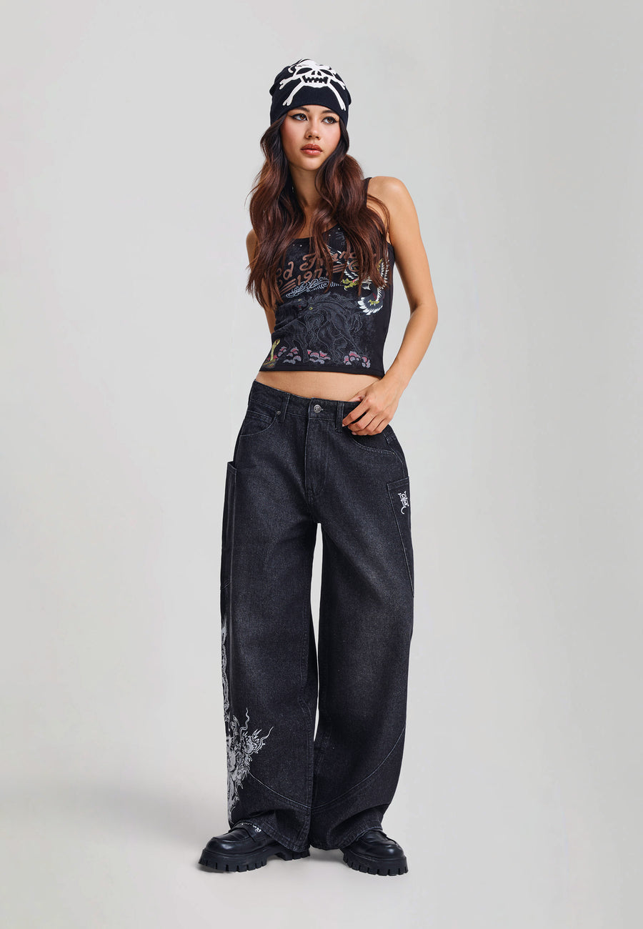 Womens Battle Fitted Vest Top - Black