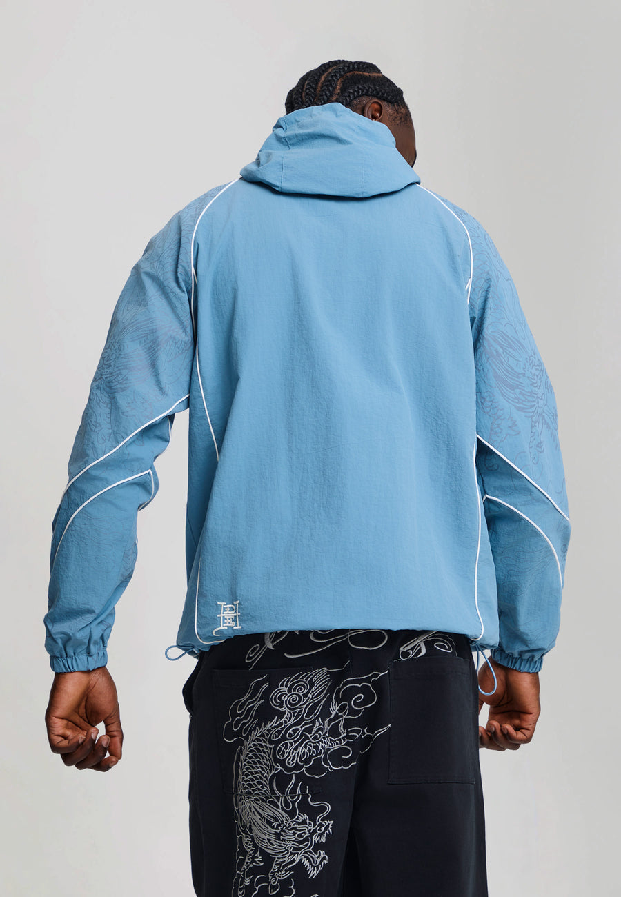 Mens Battle Dragon Shell Jacket - Blue
