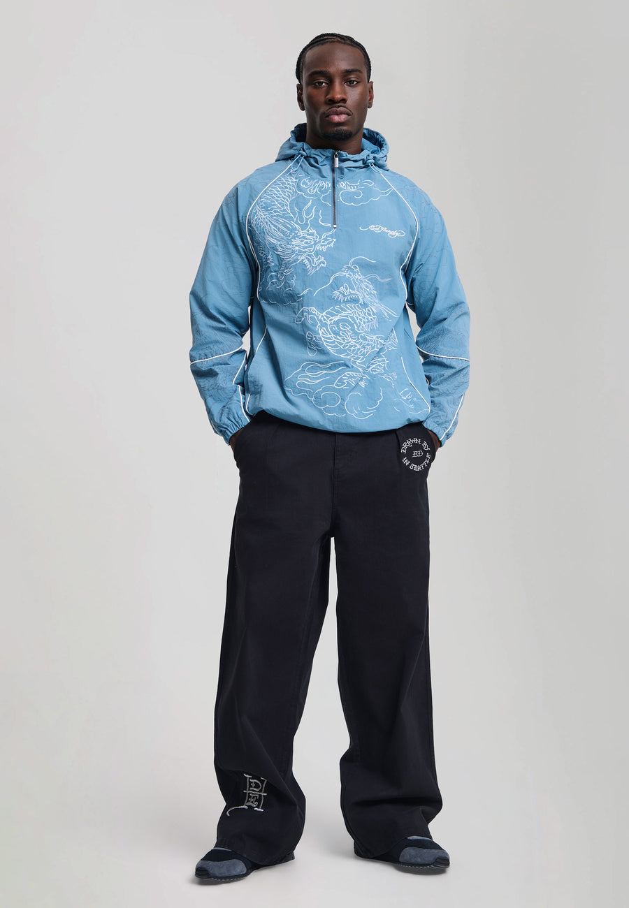 Mens Battle Dragon Shell Jacket - Blue