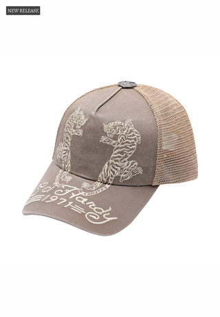 Unisex Desert Tiger Trucker - Beige