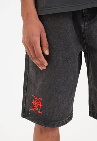 Męskie spodenki jeansowe Jorts Black Snake - szare