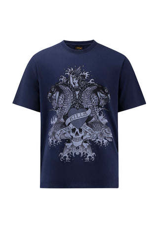 Mens Cobra Kills Slowly Tshirt - Navy