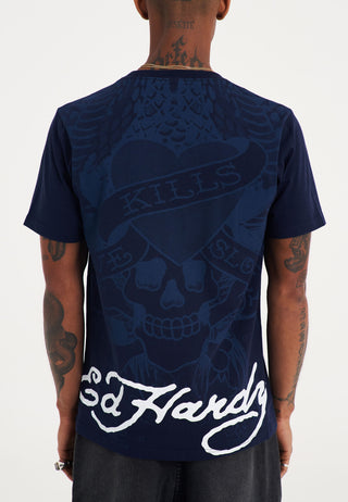 Mens Cobra Kills Slowly Tshirt - Navy