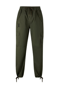 Pantaloni cargo in tessuto tonale D-B-D da uomo - Verde