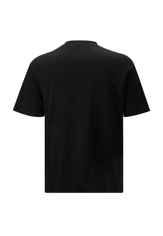 Heren dubbel-vintage-adelaar-slang t-shirt - zwart