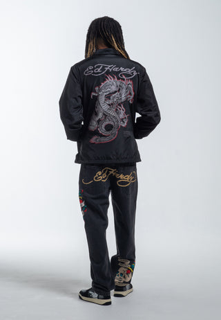 Fireball Dragon Coach-jakke for menn - svart