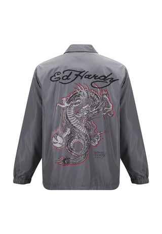 Fireball Dragon Coach-jakke for menn - grå