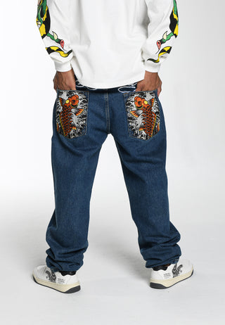 Calça jeans masculina Koi-Merge - Indigo