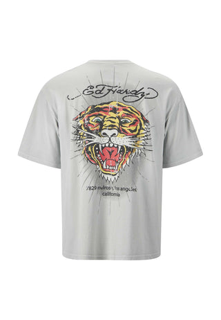 Mens Melrose-Tiger Relaxed T-Shirt - Grey