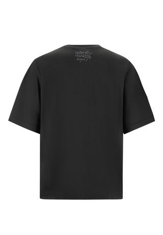 Heren New York City Diamante T-shirt - Zwart