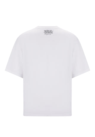 Miesten New York City Diamante T-paita - valkoinen