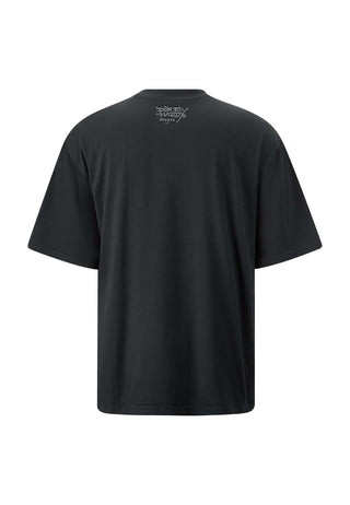 Camiseta masculina da cidade de Nova York - preta