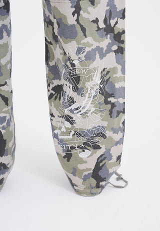 Mens Nyc Drag Woven Combat Trousers - Camo
