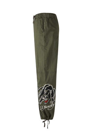 Pantaloni tecnici in tessuto Panther da uomo - verdi