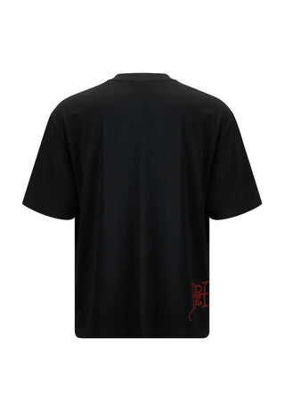 Heren Snake & Skull Fire-shirt - Zwart