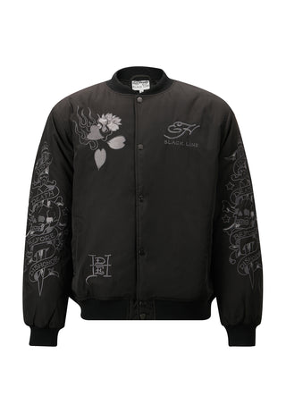 Vintage-Dragon-Unijacke für Herren – Schwarz