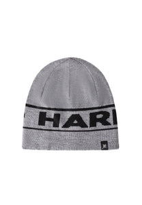 Unisex Ed Hardy Block Logo Beanie Hat - Charcoal Merl