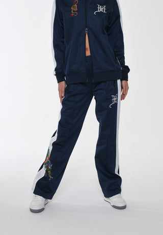 Big Drag Tricot-Trainingsanzug für Damen – Marineblau