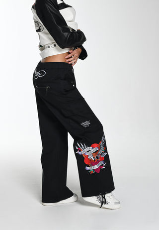 Brave Heart Cargo-bukse for kvinner - svart