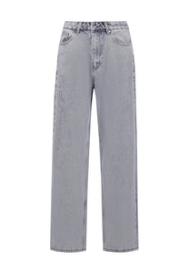 Damskie spodnie jeansowe Crystal Roar Diamante Relaxed Denim – wybielacz
