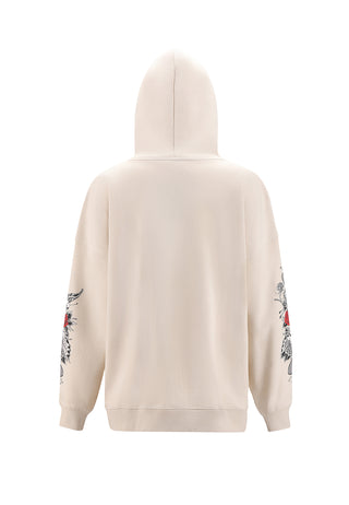 Womens Death Or Glory Love Hoodie - Beige