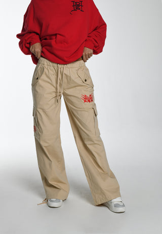 Drag-Flame Cargo-bukse for kvinner - Beige