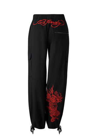 Drag-Flame Cargo-bukse for kvinner - svart