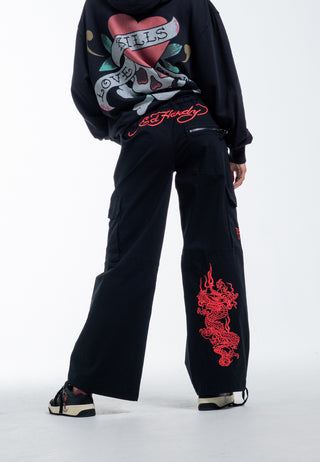 Drag-Flame Cargo-bukse for kvinner - svart
