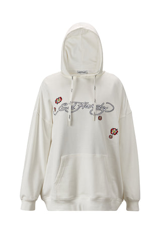 Dames Geisha World Relaxed Hoodie - Wit