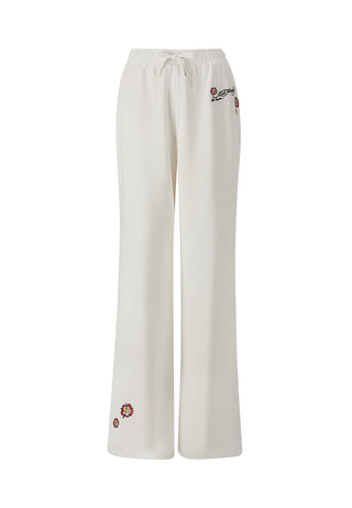 Joggers relajados Geisha World para mujer - Blanco