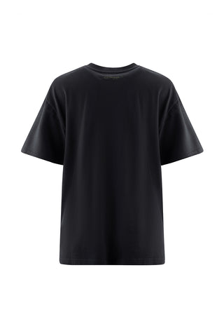 Damska koszulka z krótkim rękawem Hollywood Swallow – czarna