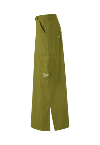 Damska spódnica cargo typu Koi Wave - zielona