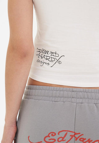 Camiseta feminina Love Eternal com manga curta - branca