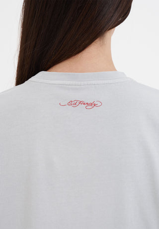 Love-Kills-Slowly T-Shirt-Top für Damen – Grau