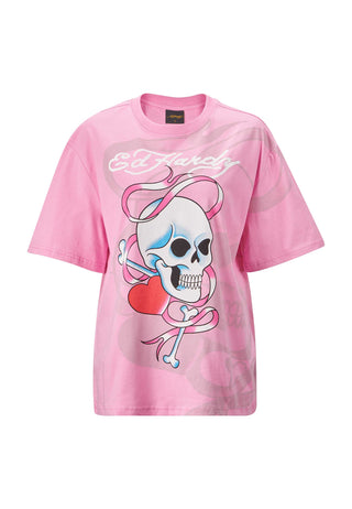 T-shirt rilassata da donna Love Wrapped - rosa