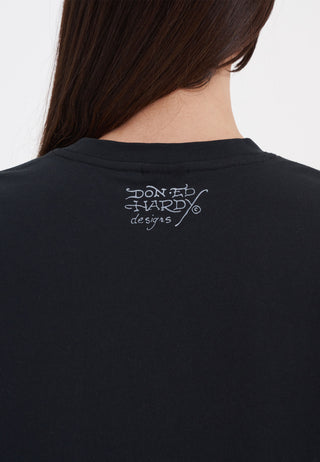 T-skjortetopp for kvinner i New York City - Svart